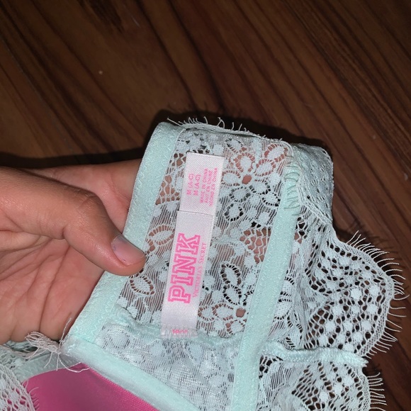 Mint green push up high neck bra - Picture 5 of 5